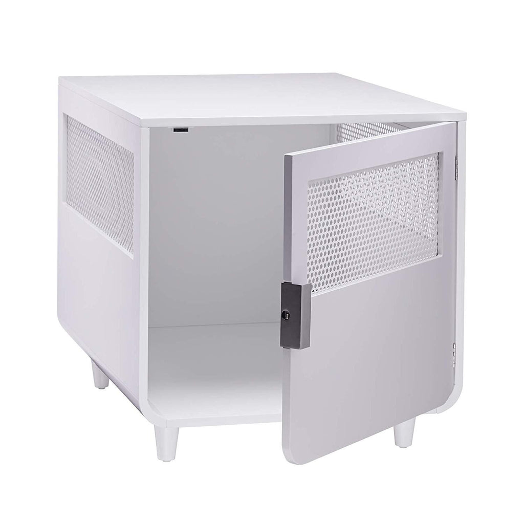 Staart - Radius Wooden Dog Crate - Alpine White - Medium