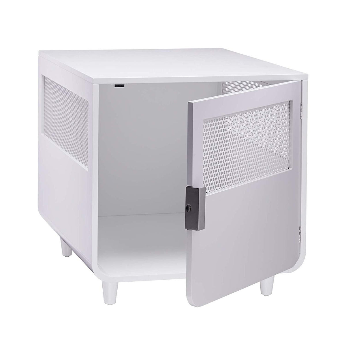 Staart - Radius Wooden Dog Crate - Alpine White - Medium