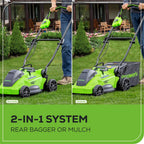 40V 16" Brushless Cordless (Push) Lawn Mower (75+ Compatible Tools), 4.0Ah Battery and Charger Included
