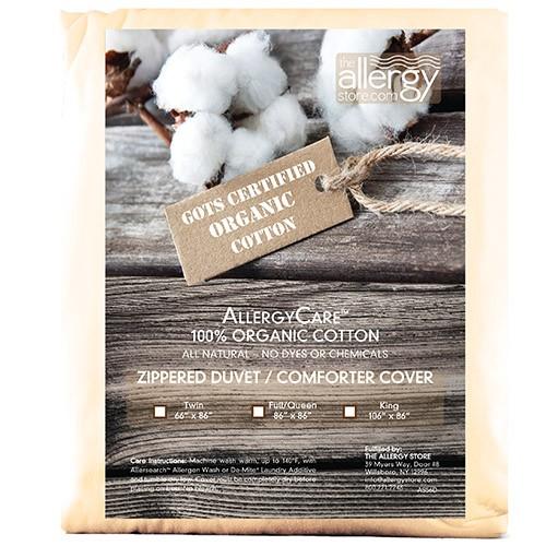 AllergyCare Organic Cotton Comforter Cover - Queen | Allergy-Reducing Relief