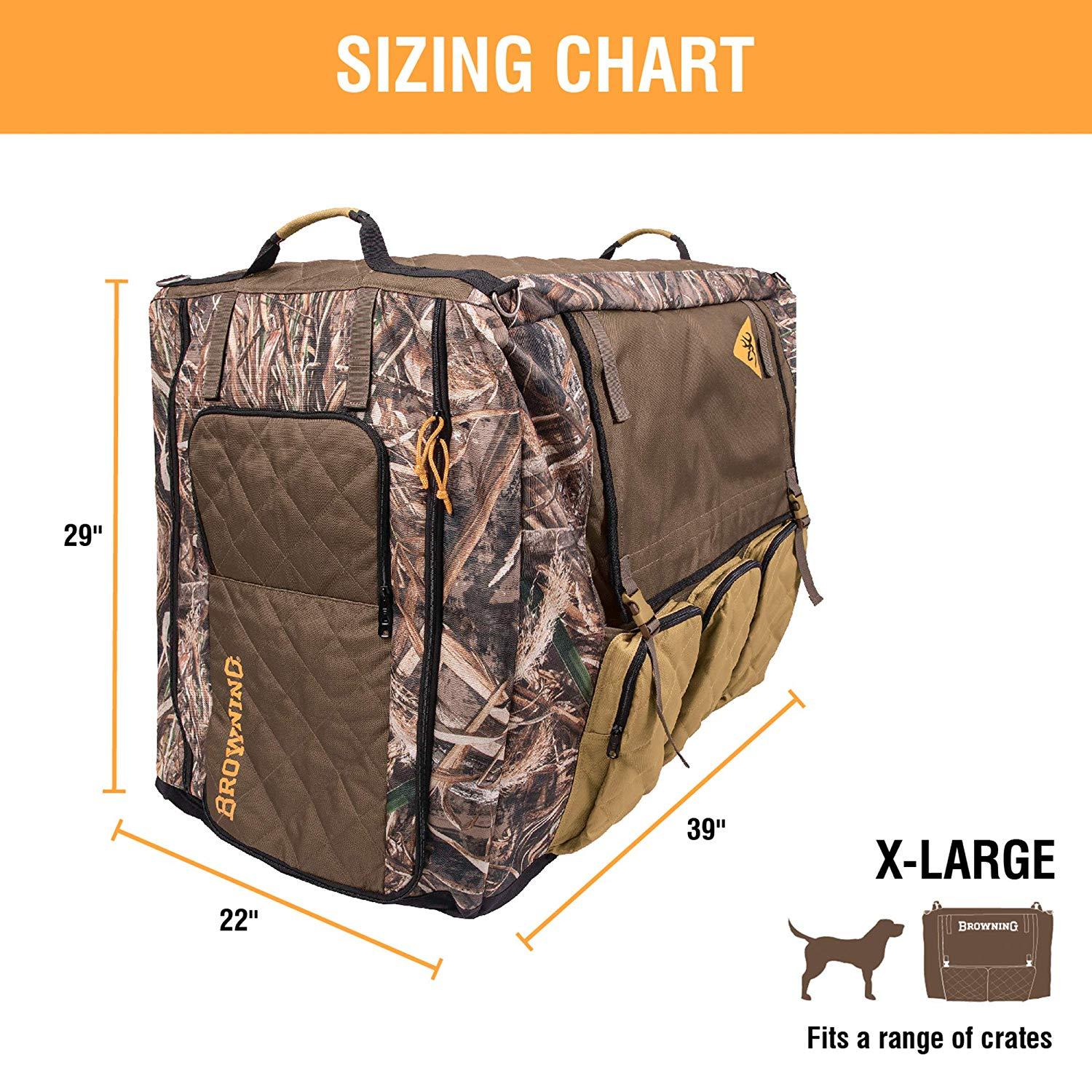 Browning Insulated Crate Cover Camo Dog Crate Cover, Insulated, Realtree Max