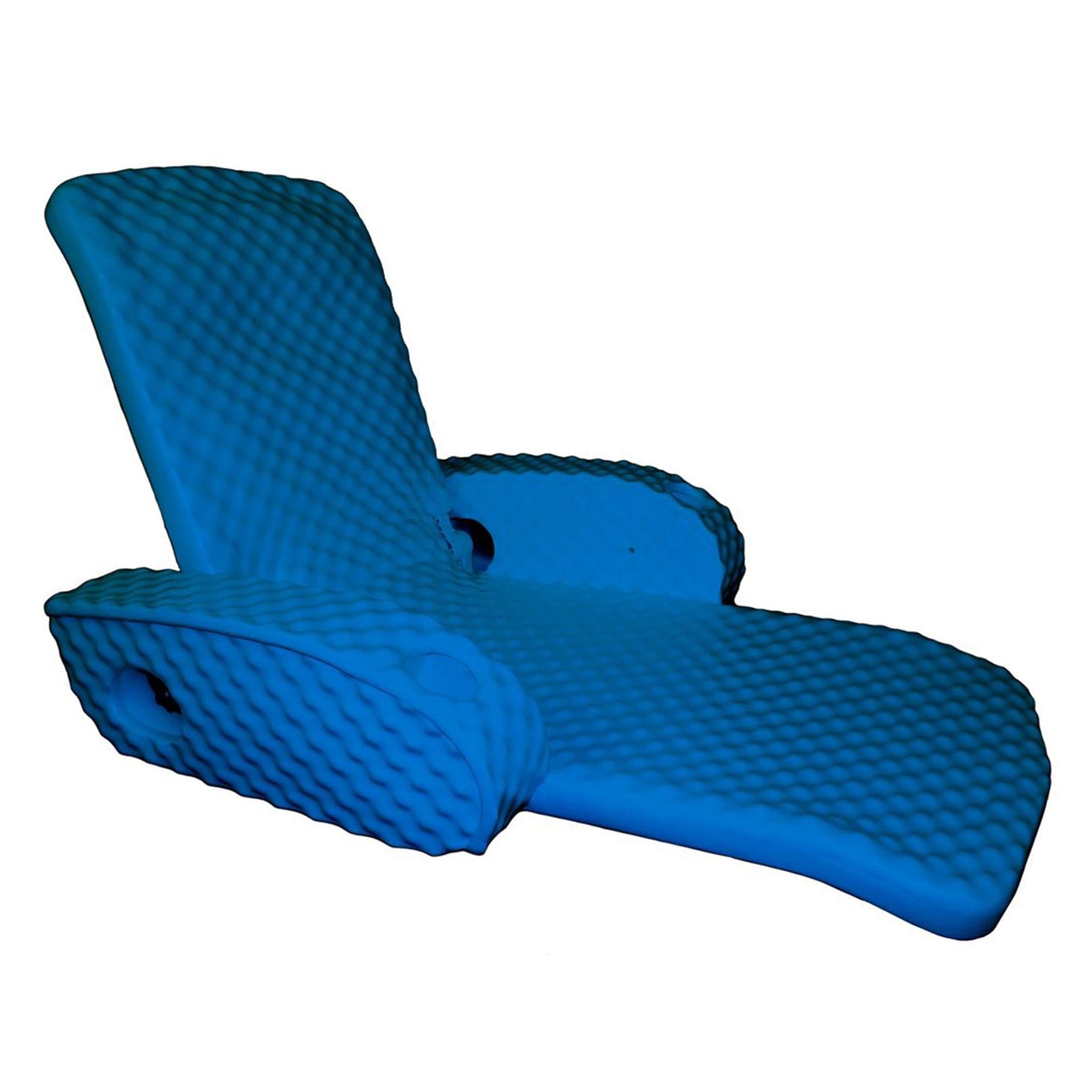 TRC Recreation Super Soft Portable Floating Swimming Pool Water Lounger Comfortable Adjustable Recliner Chair with 2 Armrest Cup