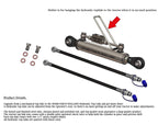 hydraulic top link cat. 1-1 with locking block 18 1/8” - 26 3/8” with 2 x hose