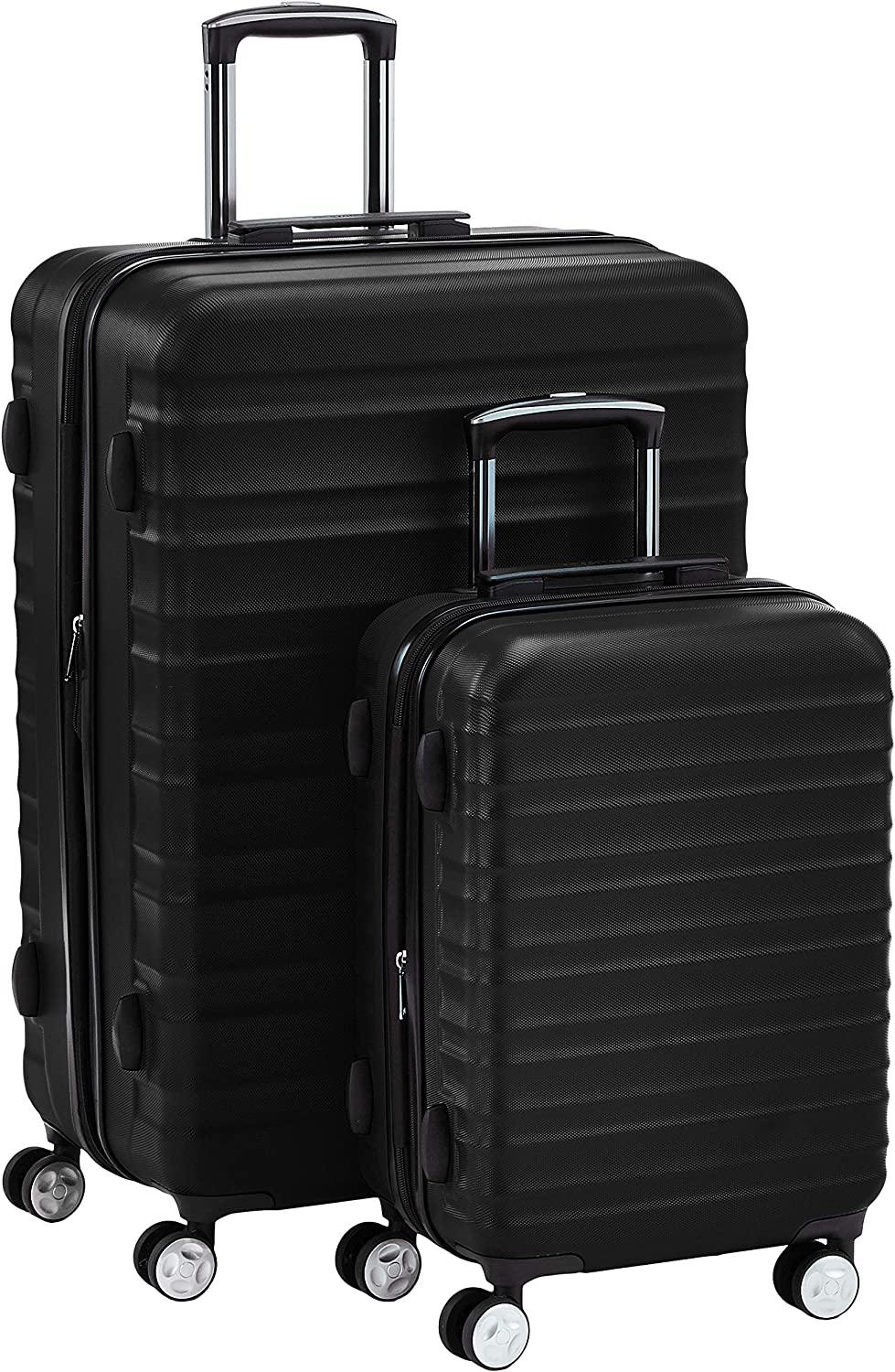Hardside Spinner Suitcase Luggage with Wheels - 20-Inch, 28-Inch, Black