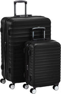 Hardside Spinner Suitcase Luggage with Wheels - 20-Inch, 28-Inch, Black
