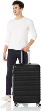 Hardside Spinner Suitcase Luggage with Wheels - 20-Inch, 28-Inch, Black
