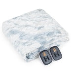 [5 Year Warranty] WOOMER Electric Heated Throw Blanket, Soft Faux Fur Fast Heating Blanket