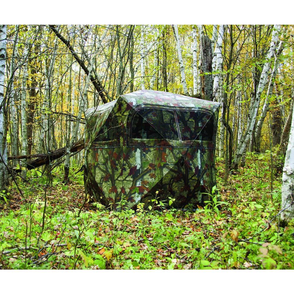 Grounder 250 2-Person Hub Blind, Woodland Camo