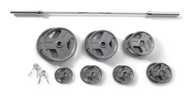 Golds Gym 300 weight set with Olympic plates