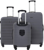 Smart Luggage Set with Cup Holder and USB Port, Quiet Shade, 3 Piece