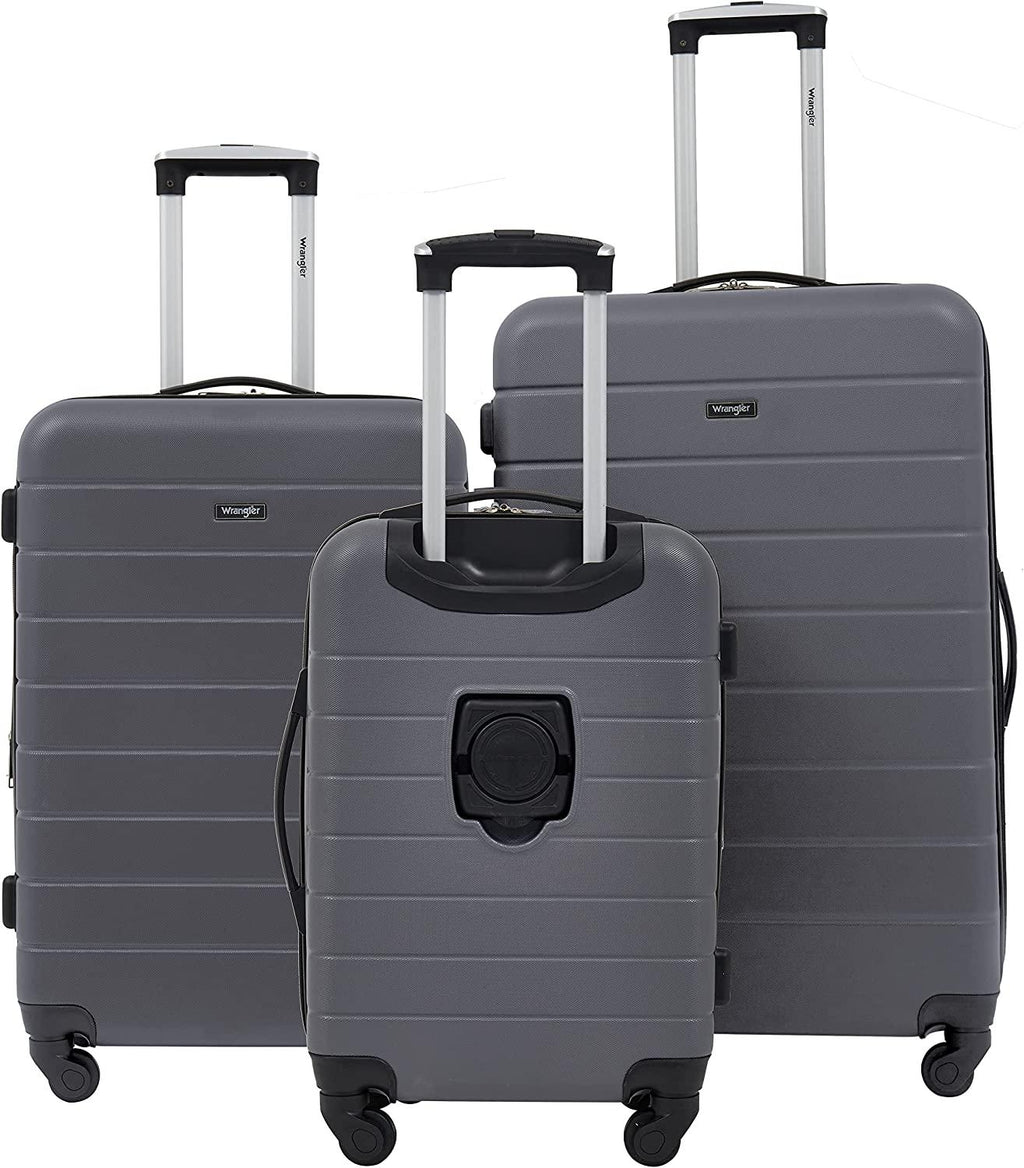 Smart Luggage Set with Cup Holder and USB Port, Quiet Shade, 3 Piece
