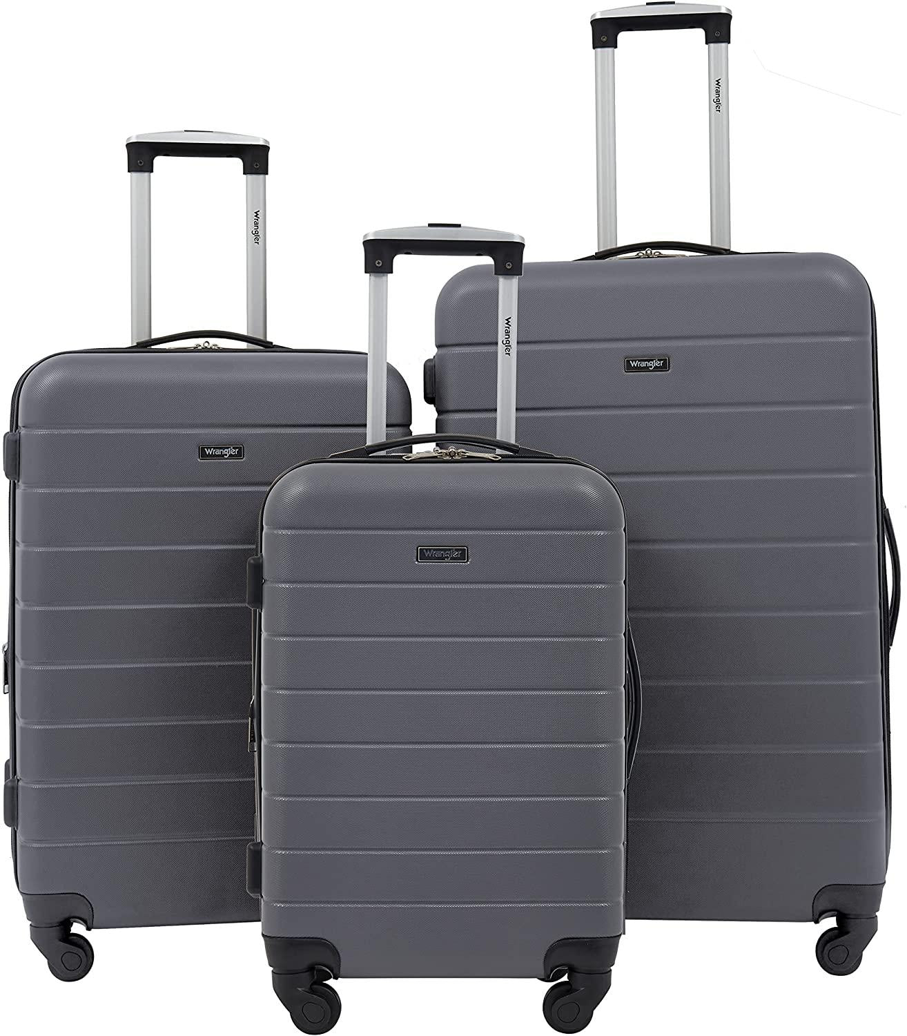 Smart Luggage Set with Cup Holder and USB Port, Quiet Shade, 3 Piece