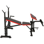 Foldable Adjustable Bench with Rack Leg Developer, Preacher Pad, Incline Decline Olympic Workout Bench Set