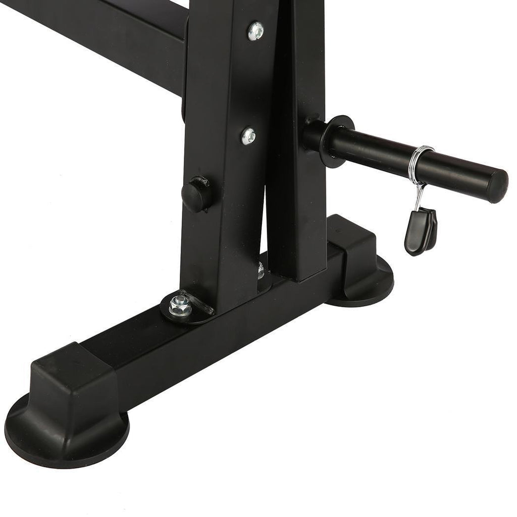 Foldable Adjustable Bench with Rack Leg Developer, Preacher Pad, Incline Decline Olympic Workout Bench Set