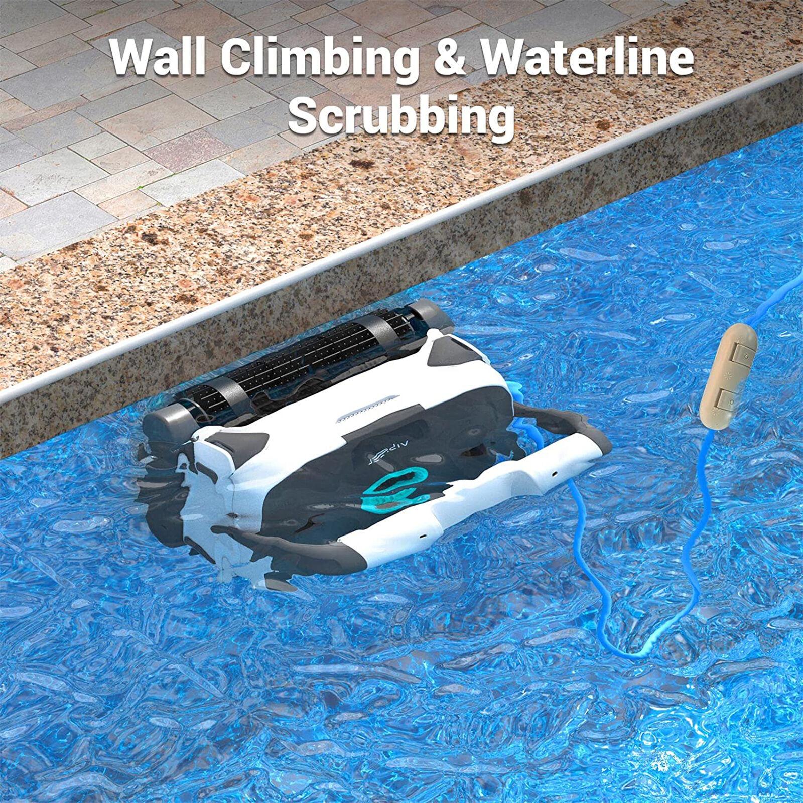 aiper smart orca 1200 pro automatic robotic wall climbing swimming pool cleaner