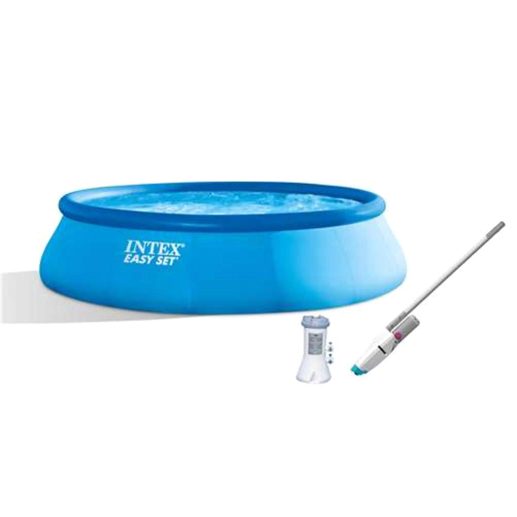 15' x 42" Inflatable Above-Ground Pool Set with Kokido Telsa 10 Vacuum