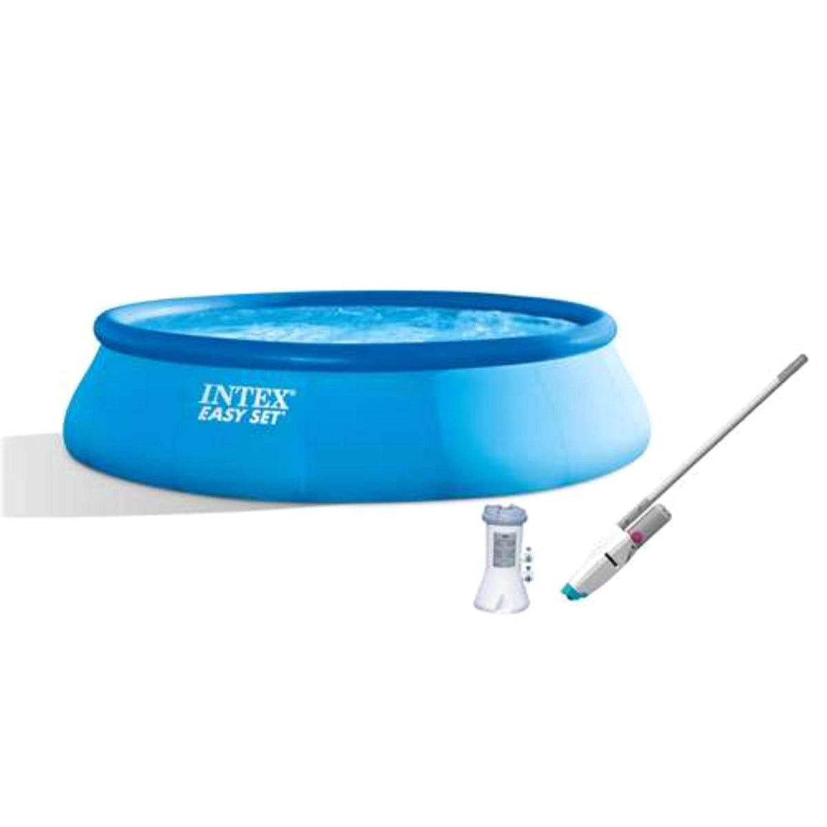 15' x 42" Inflatable Above-Ground Pool Set with Kokido Telsa 10 Vacuum