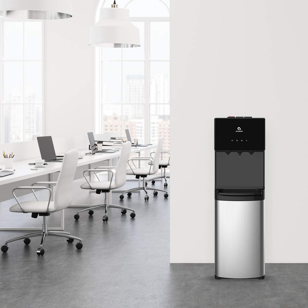 avalon bottom loading water cooler water dispenser with bioguard, 3 temperature settings