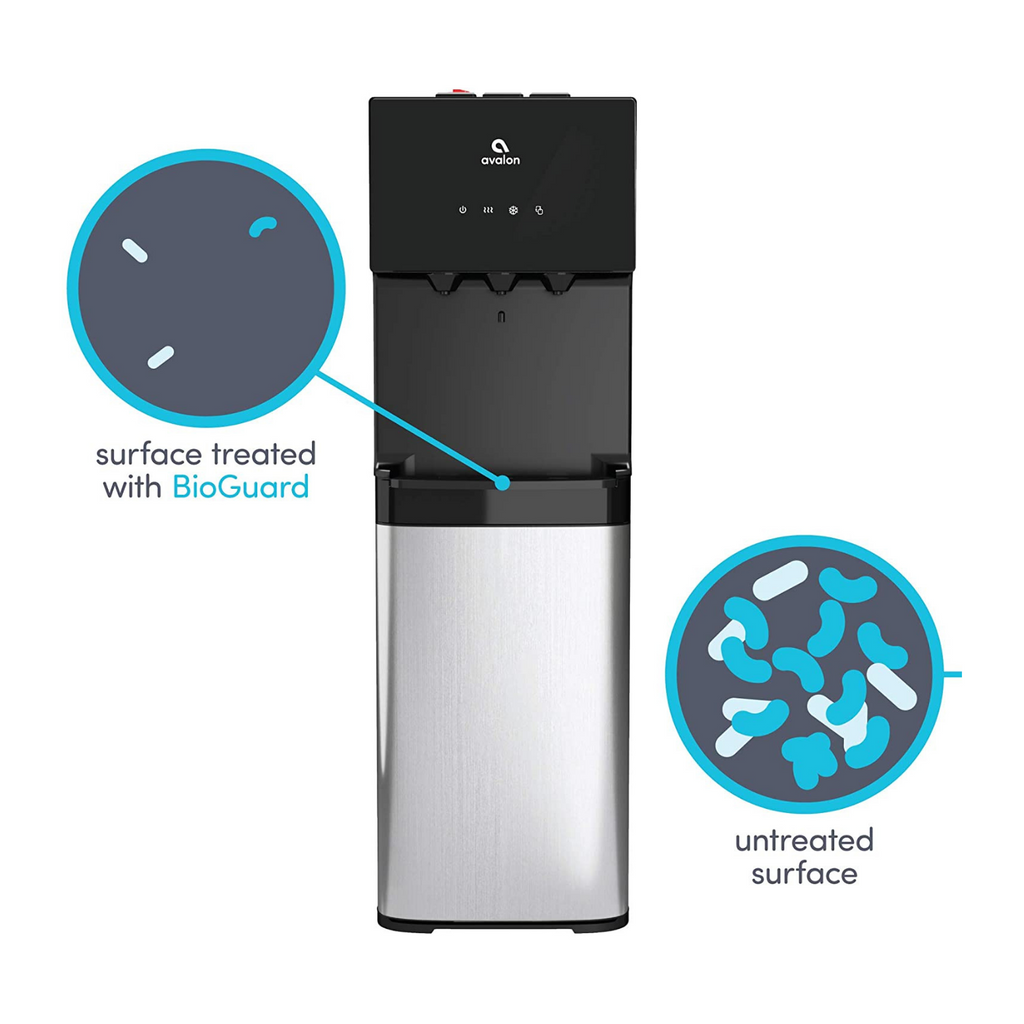 avalon bottom loading water cooler water dispenser with bioguard, 3 temperature settings