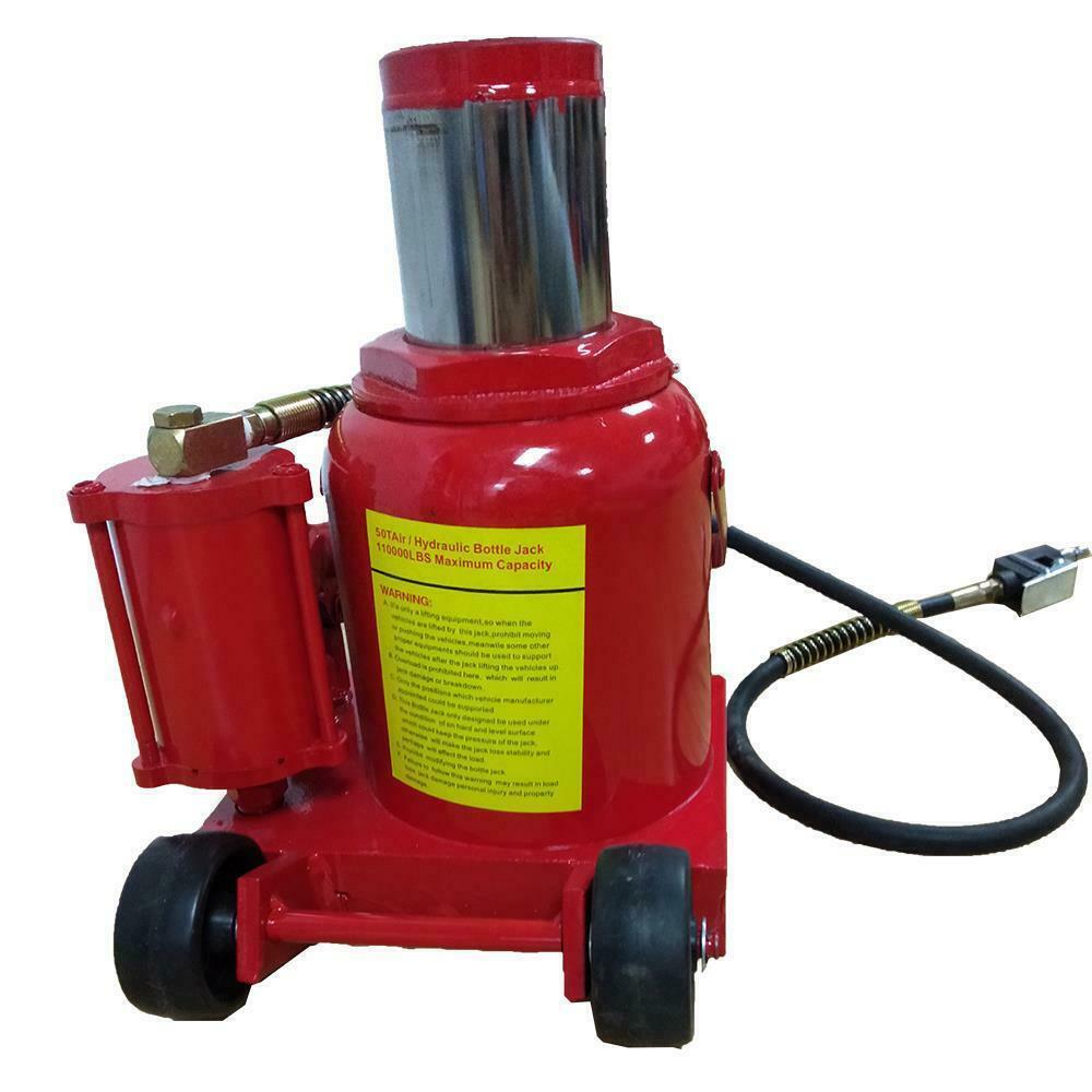 50 Ton Air / Hydraulic Bottle Jack Heavy Duty Auto Truck RV Repair Lift w/Handle