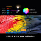 byintek u50 full hd 1080p android wifi smart 2k 3d 4k tv portable laser home the