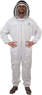 humble bee 411 polycotton beekeeping suit with fencing veil