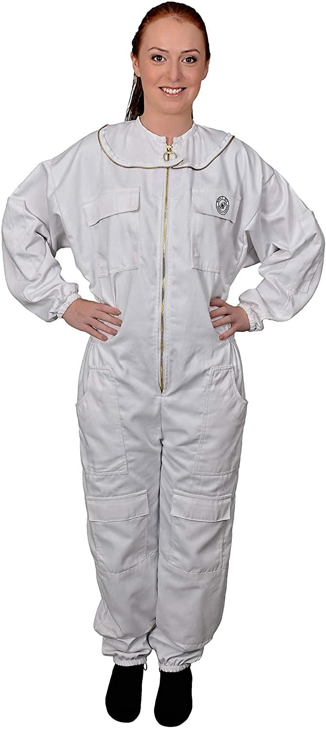humble bee 411 polycotton beekeeping suit with fencing veil