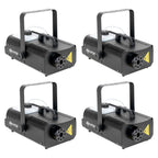 American DJ 1300 Watt 2.3 L Tank Mobile Fog Machine w/ Remote Controls (4 Pack)