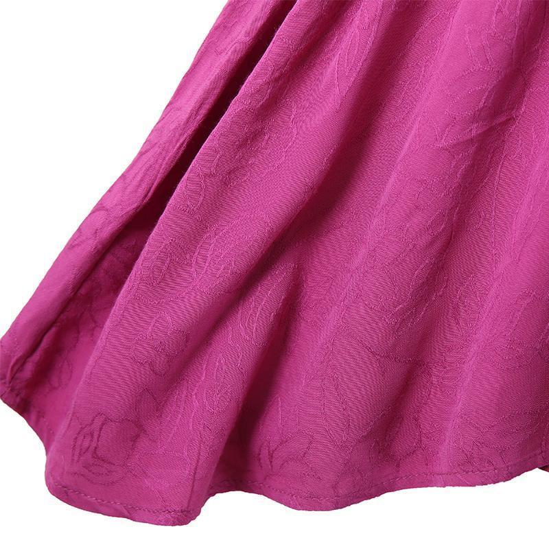 Babakud Summer Cotton Solid Color Loose Sleeveless Dress