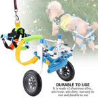 Pet Wheelchair, Adjustable Dog Wheelchair Rear Support Wheelchair Hind Legs Rehabilitation Aluminium Material 2 Wheels Light Weight,X