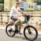 Mchoice Mountain Bike 26 Inch Wheels 21 Speed Dual Disc Brakes Full Suspension Non-slip Bicycle for Adult Male and Female