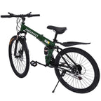 Mchoice Mountain Bike 26 Inch Wheels 21 Speed Dual Disc Brakes Full Suspension Non-slip Bicycle for Adult Male and Female