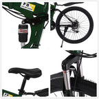 Mchoice Mountain Bike 26 Inch Wheels 21 Speed Dual Disc Brakes Full Suspension Non-slip Bicycle for Adult Male and Female