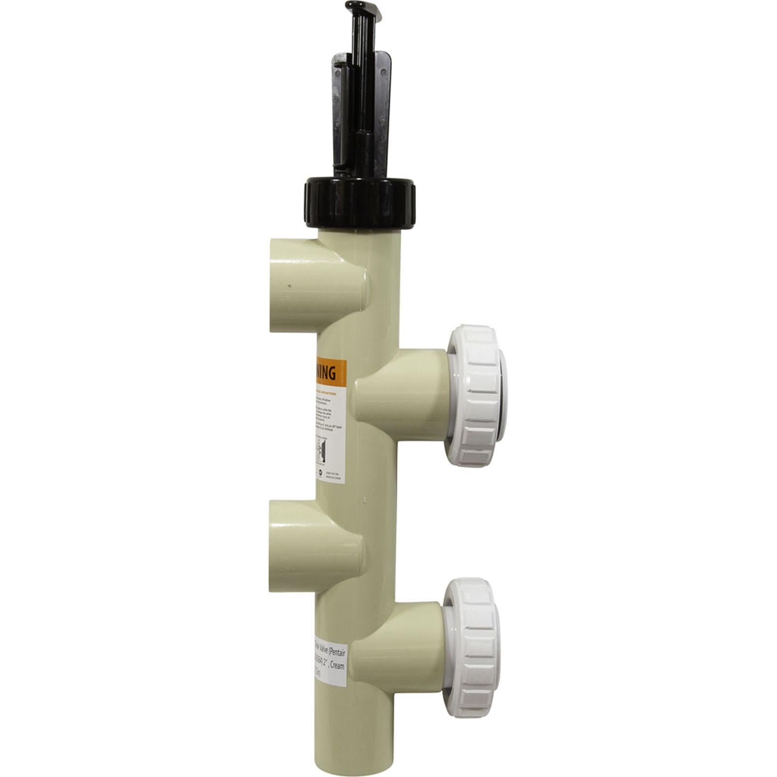 Custom Molded Products Push Pull Valve, Pentair PacFab, 2" Slip, PVC, Generic