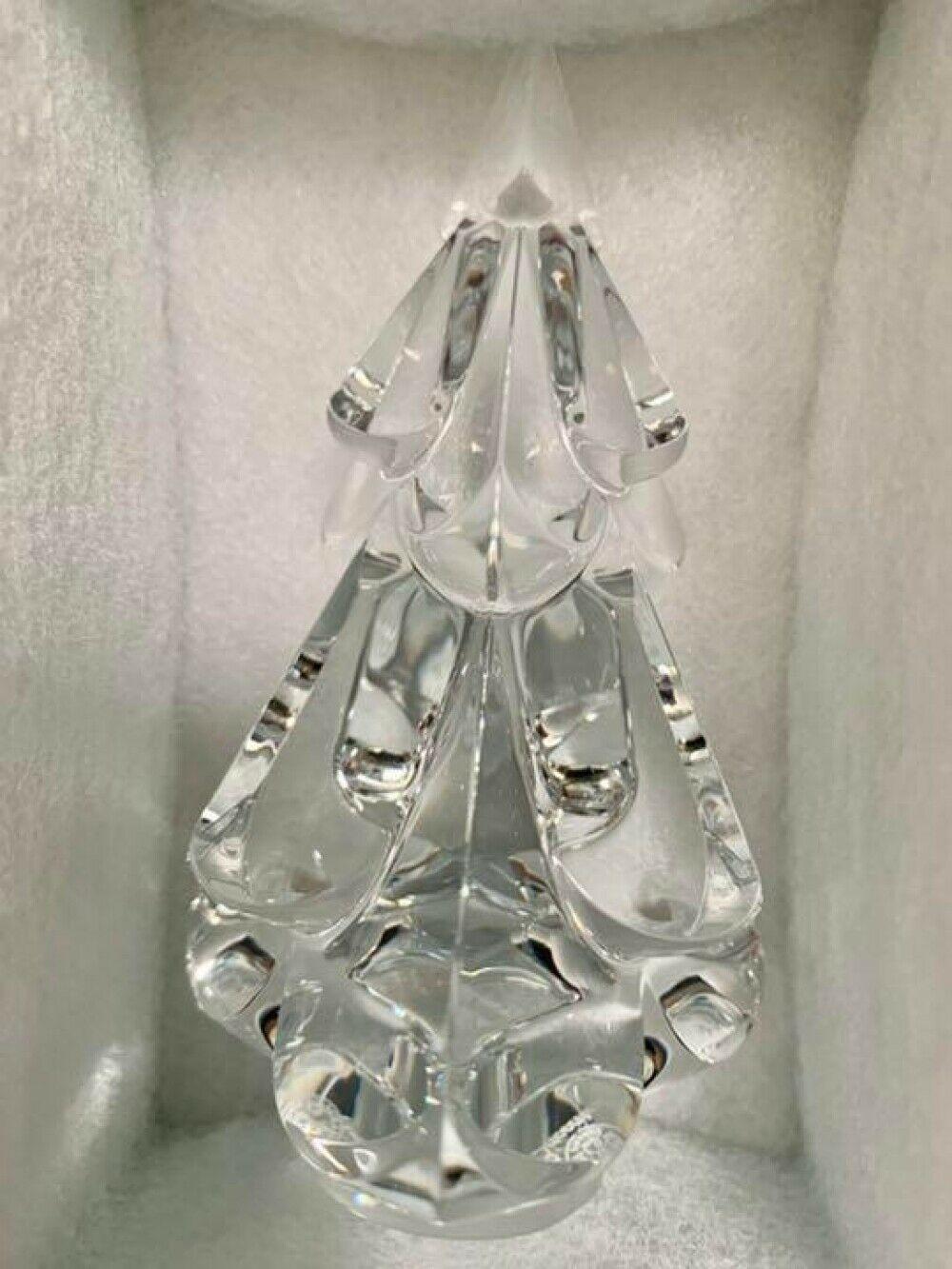 Baccarat Christmas Tree Crystal Glass Snow H135 cm x D85 mm Unused Cute !!