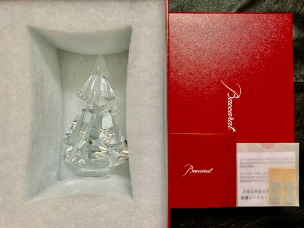 Baccarat Christmas Tree Crystal Glass Snow H135 cm x D85 mm Unused Cute !!