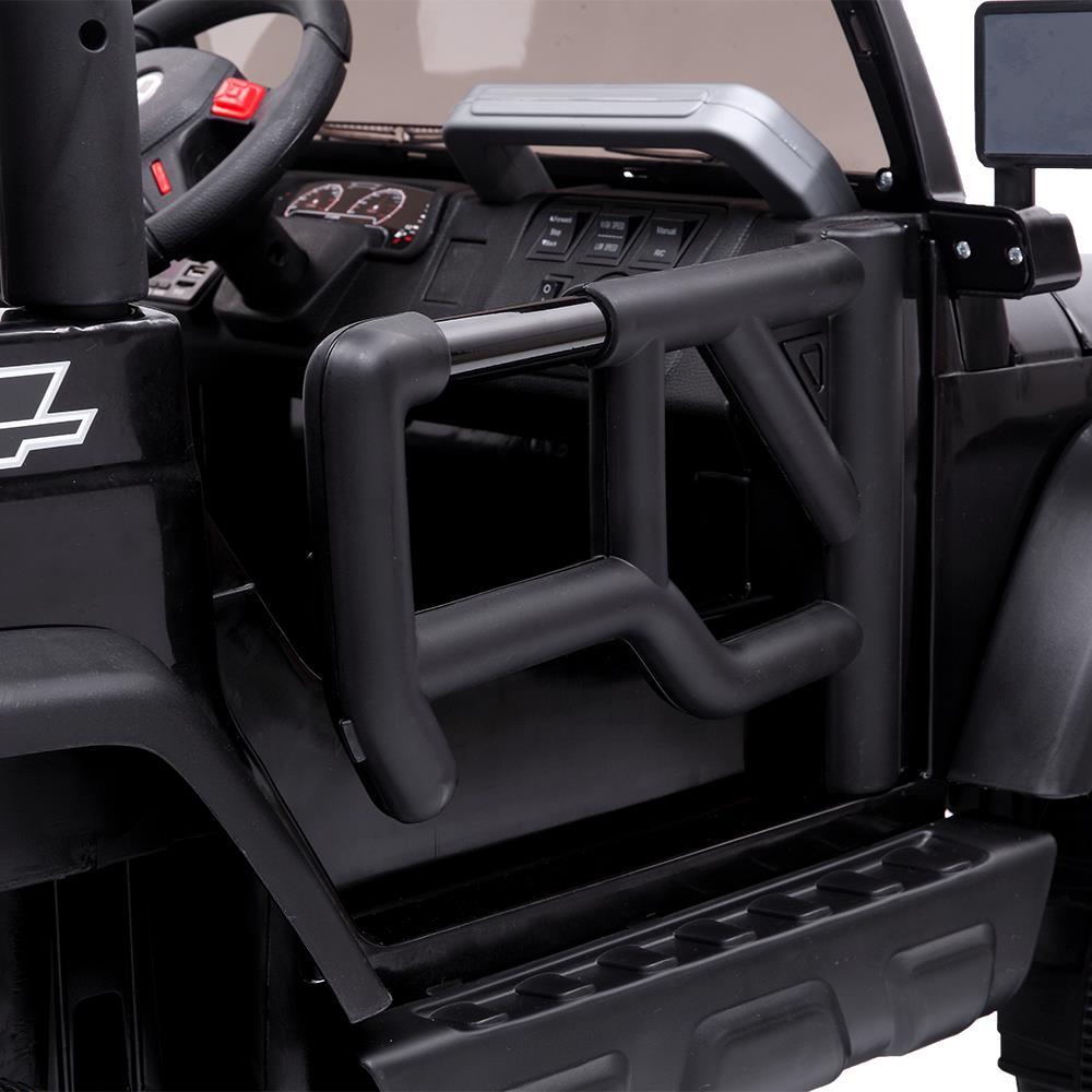 Zimtown 12V Ride On Car Kids SUV Electric Battry Powered Truck w/ Remote Control, 3 Speeds, LED Lights, MP3 - Black