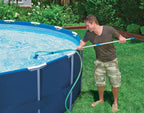 26711EH 12ft x 30in Prism Metal Frame Above Ground Swimming Pool with Filter Pump and Cleaning Maintenance Kit with