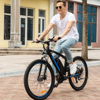 27.5 In. 500W Electric Bicycle, 48V Electric Mountain Bicycle with 10AH Removable Battery, 21-Speed Gear and LCD Display, Commuter Ebike for Adult Men Women