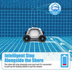 ot qomotop robotic pool cleaner, cordless automatic pool cleaner with 5000mah re