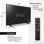 samsung 55" au8000  4k crystal uhd hdr smart tv - 3 hdmi (2021)