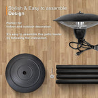 Simple Deluxe 1500W Patio Electric Heater,Outdoor Patio Heater Infrared Heater for Camping,Black