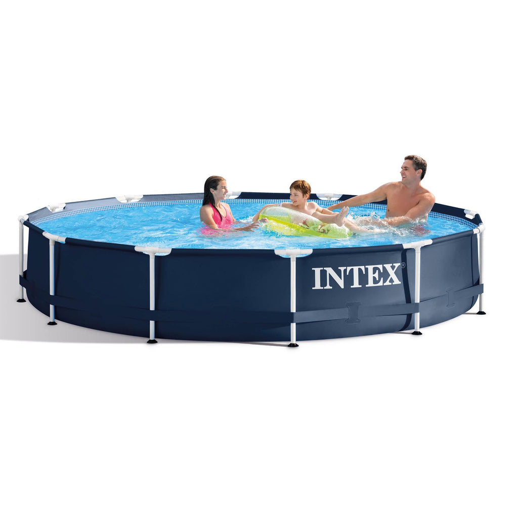 28211ST 12-foot x 30-inch Frame Round 6 Person Outdoor Backyard Above Ground Swimming Pool Kit with Filter Cartridge Pump