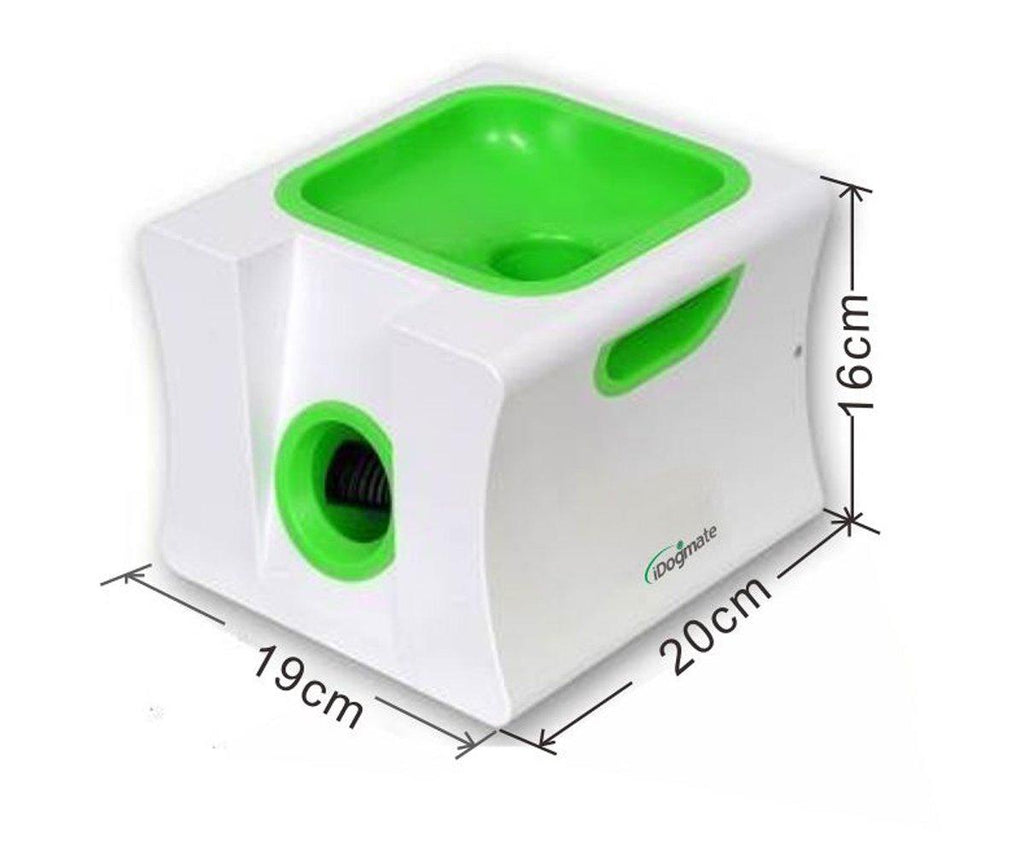 IDOGMATE Ball Launcher Rechargeable Ball Thrower Automatic Tennis Ball Launcher Remote Interactive Fetch Machine with 5 Safe Balls (Small - Mini)