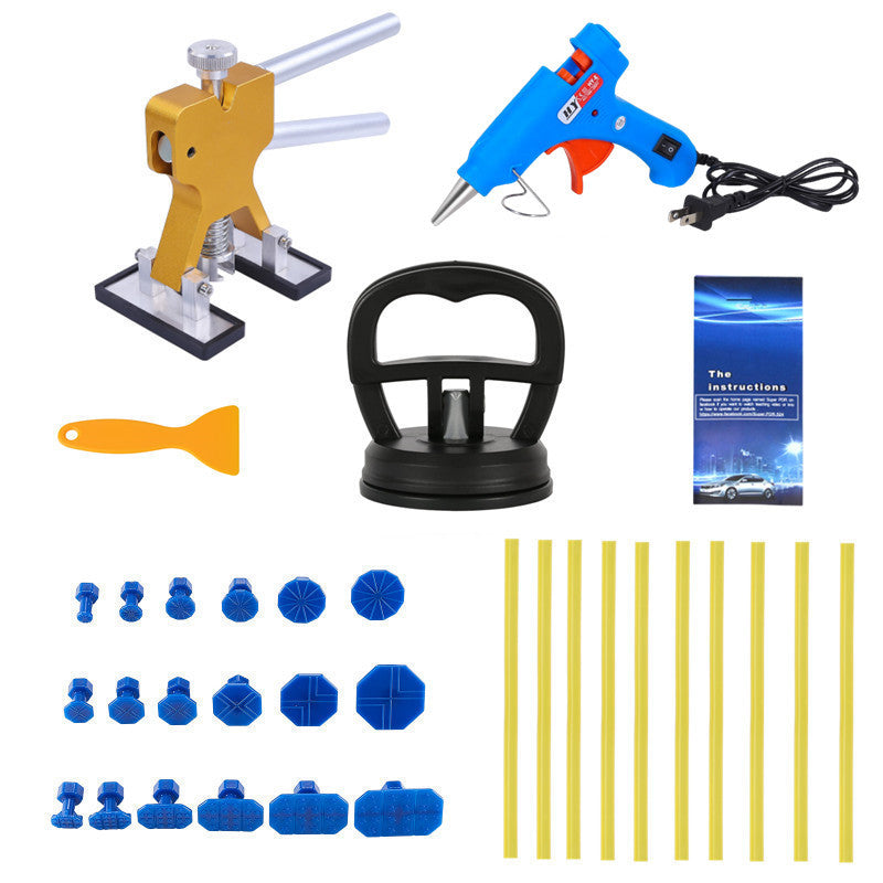 Auto Dent Puller Kit - Adjustable Golden Dent Remover Tools Paintless Dent Repair Kit Dent Lifter Puller For Car Lar& Small Ding Hail Dent Removal