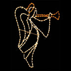 58 in. Outdoor LED Right Facing Warm White Angel Lighted Display - 200 Bulbs