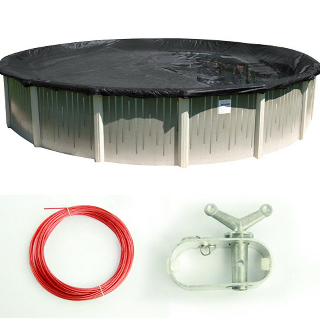round deluxe reversible above-ground swimming pool winter cover (various sizes)