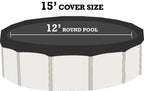 round deluxe reversible above-ground swimming pool winter cover (various sizes)