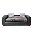 Moots Premium Leatherette Pets Sofa Charcoal, Large