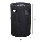 CLEARANCE! 25'' Ore Powder Adjustable Flame Propane Gas Fire Table with Waterproof Cover